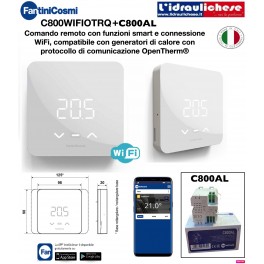 CRONOTERMOSTATO WIFI FANTINI COSMI Open Therm C800WIFIOTRQ+C800AL